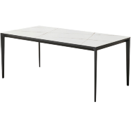 Стол обеденный столешница керамика ESF DT2010 (160) WHITE