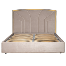 Кровать серый велюр (180х200) Garda Decor Lancy 