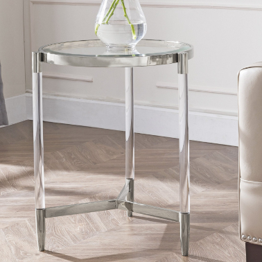 Приставной стол серебряный Sterling от Louvre home - 