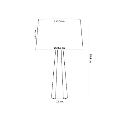 Настольная лампа Lotta маленькая от Louvre home - 