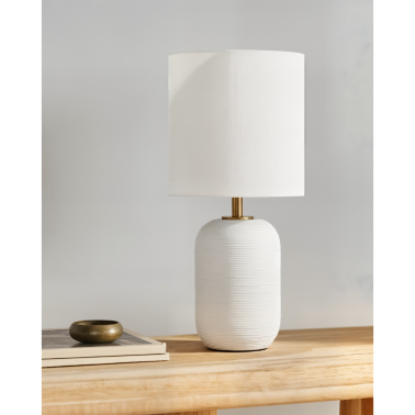 Настольная лампа белая Gretta от Louvre home  - 