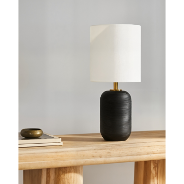 Настольная лампа черная Gretta от Louvre home - 