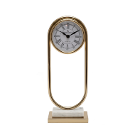 Настольные золотые часы c мраморным основанием Garda Decor 79MAL-5852-36