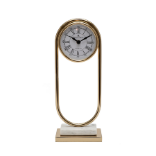Настольные золотые часы c мраморным основанием Garda Decor 79MAL-5852-36