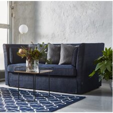Синий диван двухместный Furninova Edith L183