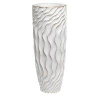 Кашпо белое с золотым декором 90 см от Garda Decor ZS1410-L