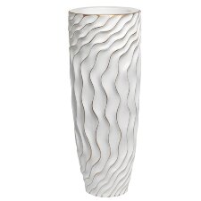 Кашпо белое с золотым декором 90 см от Garda Decor ZS1410-L