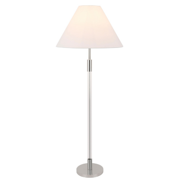 Торшер стеклянный с белым абажуром Lyucita от Louvre home - 