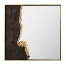 Панно из среза палисандра с зеркалом Fault Louvre home 21H0347