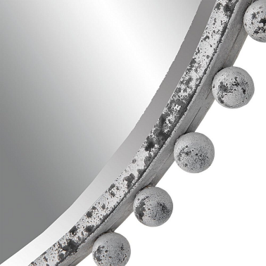 Зеркало круглое в белой раме UTTERMOST 09770 - 