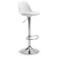 Барный стул белый La Forma Orlando 058580