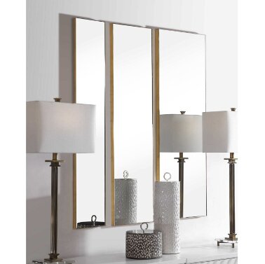 Золотая зеркальная композиция Rouling от Louvre home - 