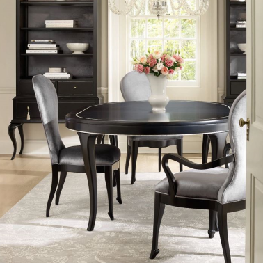 Стул Cynthia Rowley / Синтия Роули 1586-75410A-BLK1 с мягкой спинкой - 