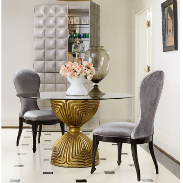 Стул Cynthia Rowley / Синтия Роули 1586-75410A-BLK1 с мягкой спинкой - 
