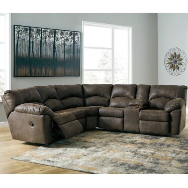 Угловой диван с реклайнерами ASHLEY 27802-48-49 - 