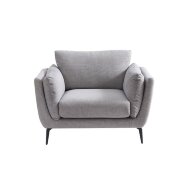 Кресло мягкое ESF Amsterdam AMST5176-1 grey nickel