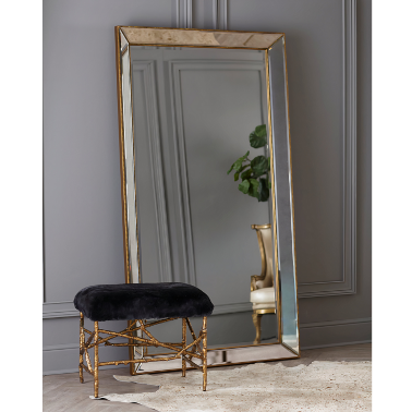 Зеркало напольное в золотой раме Wilshire -