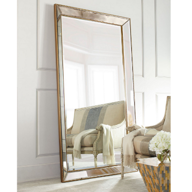 Зеркало напольное в золотой раме Wilshire -