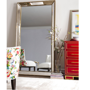 Зеркало напольное в золотой раме Wilshire -