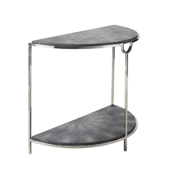 Серая полукруглая консоль Maggie от Louvre home -