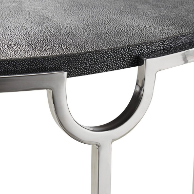 Серая полукруглая консоль Maggie от Louvre home -