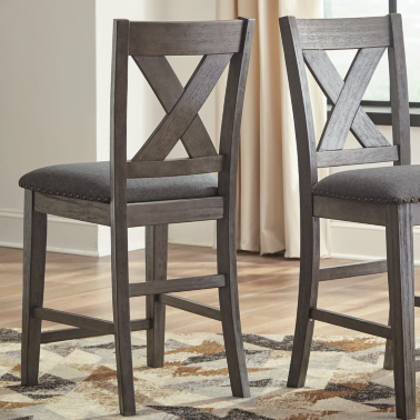 Барный стул с мягким сидением ASHLEY D388-124 - 