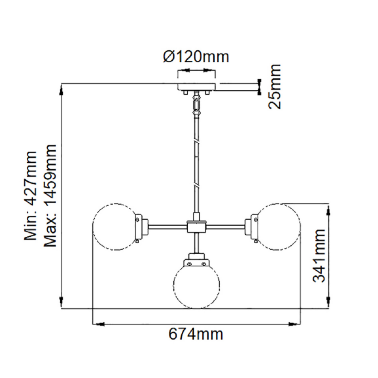 Люстра с тонированными плафонами Elstead Lighting KULA5 - 