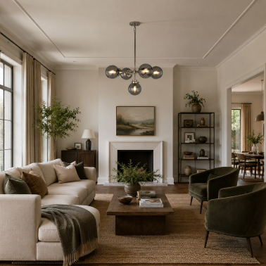 Люстра с тонированными плафонами Elstead Lighting KULA5 - 