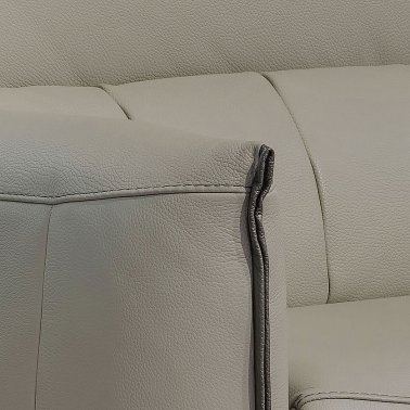 Диван кожаный Aris Cubo Rosso нат. кожа Grigio Chiaro 021 - 