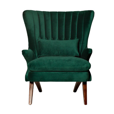 Кресло велюровое зеленое Garda Decor - 