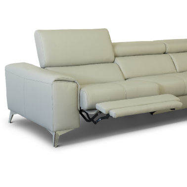 Диван с правым углом и реклайнером Orlando Cubo Rosso ткань Pacifico 358 - 