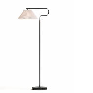 Чёрный торшер с белым абажуром Harriet от Louvre home