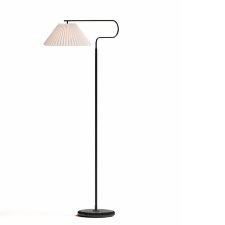 Чёрный торшер с белым абажуром Harriet от Louvre home