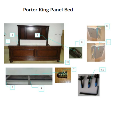 Кровать (193х203) ASHLEY B697-56-58-97 -