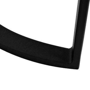 Тумба прикроватная овальная тёмного цвета Garda Decor - 