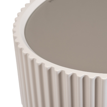 Тумба прикроватная овальная серо-бежевого цвета Scala GD - 