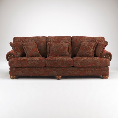 Бордовый диван с подушками ASHLEY 32601-38 - 