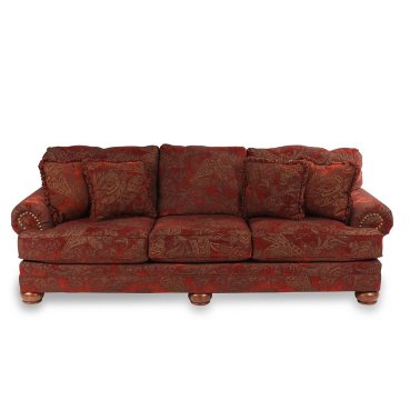 Бордовый диван с подушками ASHLEY 32601-38 - Купить диван Ashley Furniture 3260138 Siena в Петербурге и Москве