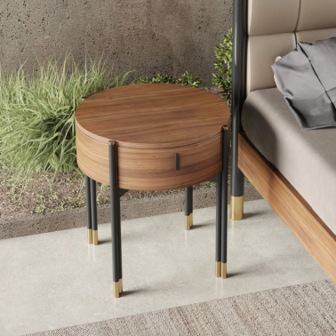 Тумба прикроватная круглая MOD INTERIORS Benissa MDI.BST.BS.75 -