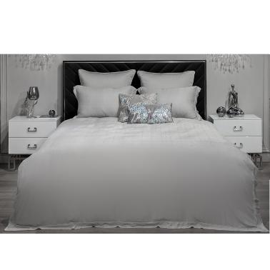 Комплект постельного белья оливковый "Муар" от Garda Decor 180JOD-18021 - 