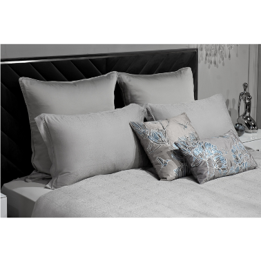 Комплект постельного белья оливковый "Муар" от Garda Decor 180JOD-18021 - 