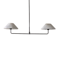 Чёрная люстра с белым абажуром Harriet от Louvre home