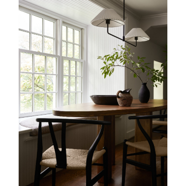 Чёрная люстра с белым абажуром Harriet от Louvre home - 