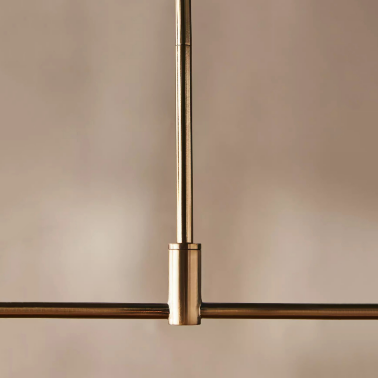 Золотая люстра с белым абажуром Harriet от Louvre home - 