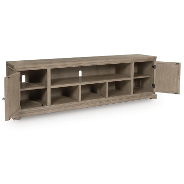 Большая ТВ-тумба Jorlaina / Джорлейна W5922-20 светло-серо-коричневая - 