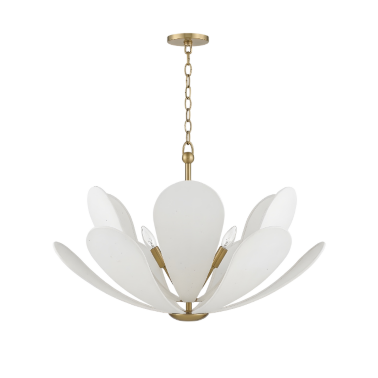 Люстра с белым абажуром Flack от Louvre home - 