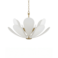 Люстра с белым абажуром Flack от Louvre home