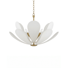 Люстра с белым абажуром Flack от Louvre home