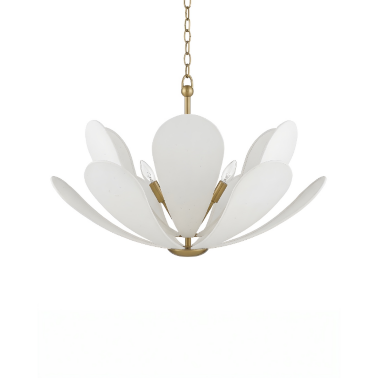Люстра с белым абажуром Flack от Louvre home - 