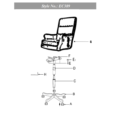 Кресло Hooker Furniture EC389-085 - 